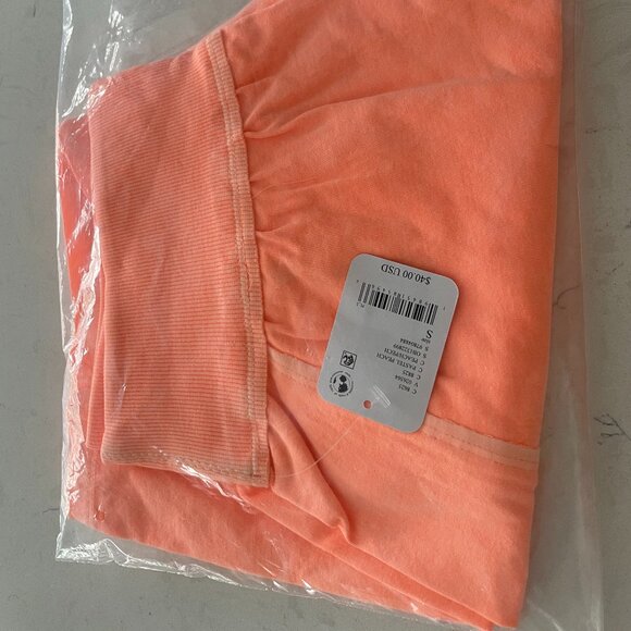 NWT FP Movement Free People Hot Shot Harem Shorts Size Small Pastel Peach $40 - Picture 6 of 6